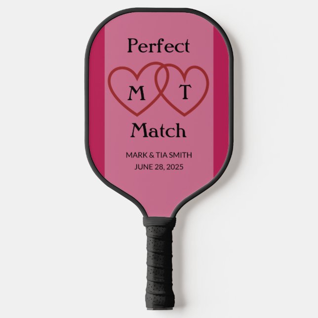 Perfect Match Monogram Pickleball Paddle (Front)