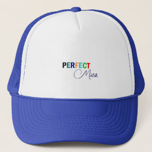 Perfect Match Royal Stylish Trucker Hat