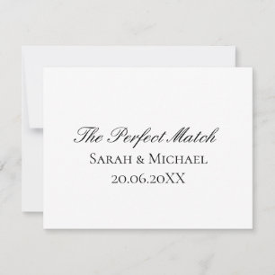 Perfect Match Wedding Matchbox–PersonalizedEdition RSVP Card