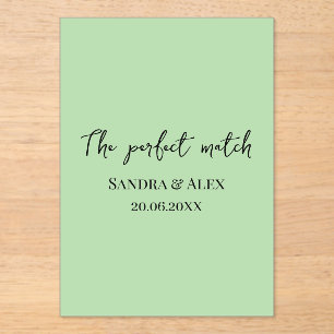 Perfect Match Wedding Matchbox – Premium Edition Acrylic Invitations