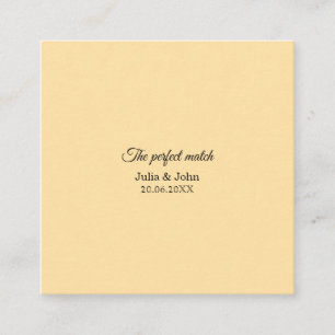 Perfect Match Wedding Matchbox – Premium Edition Enclosure Card
