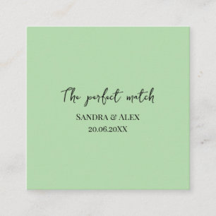 Perfect Match Wedding Matchbox – Premium Edition Enclosure Card