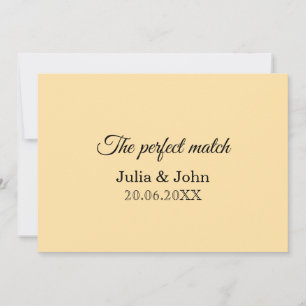 Perfect Match Wedding Matchbox – Premium Edition Invitation