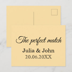 Perfect Match Wedding Matchbox – Premium Edition Postcard