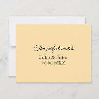 Perfect Match Wedding Matchbox – Premium Edition RSVP Card