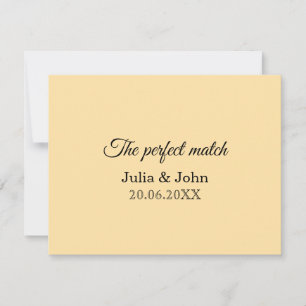 Perfect Match Wedding Matchbox – Premium Edition RSVP Card