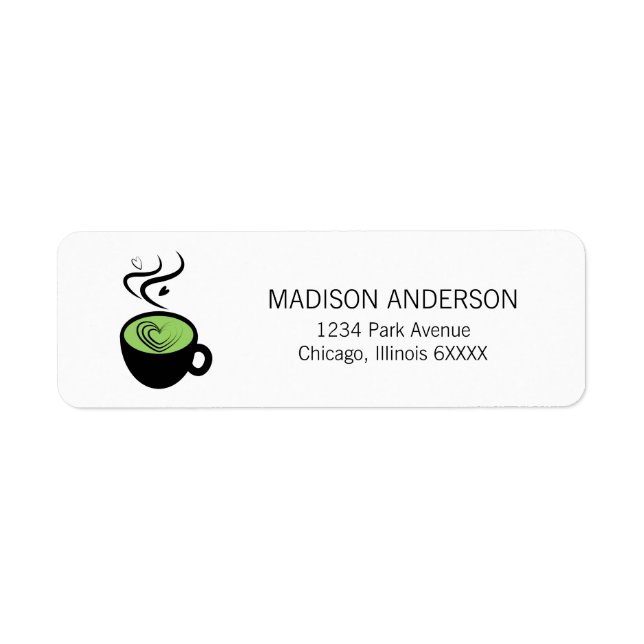 Perfect Matcha Valentine Love Address Labels (Front)