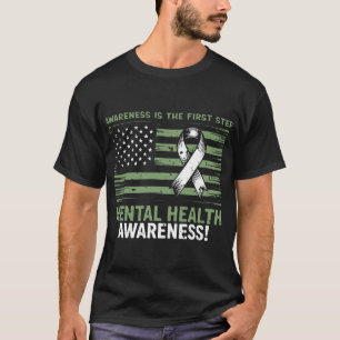 Perfect Mental Health Awareness, American Flag T-Shirt