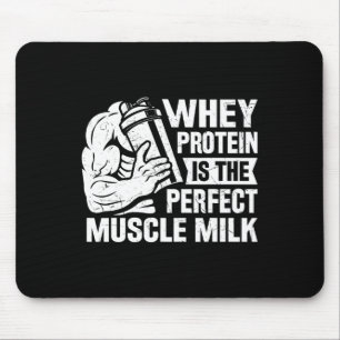 Perfect Muscle Milk Funny Protein Lover Quote Body Mouse Pad