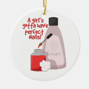 Perfect Nails! Ceramic Tree Decoration