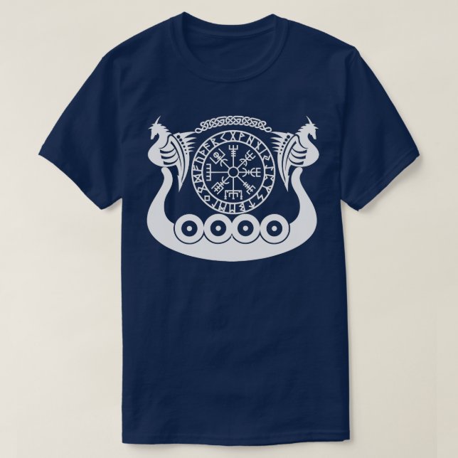 Perfect Nordic Ancient Viking Warrior Ship Cruise  T-Shirt (Design Front)