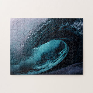 Perfect Ocean Wave Tunnel Jigsaw Puzzle