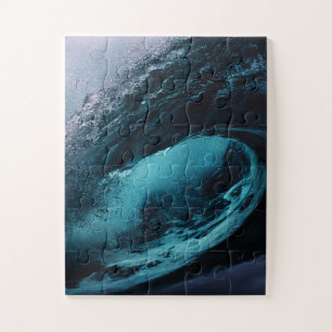 Perfect Ocean Wave Tunnel Jigsaw Puzzle