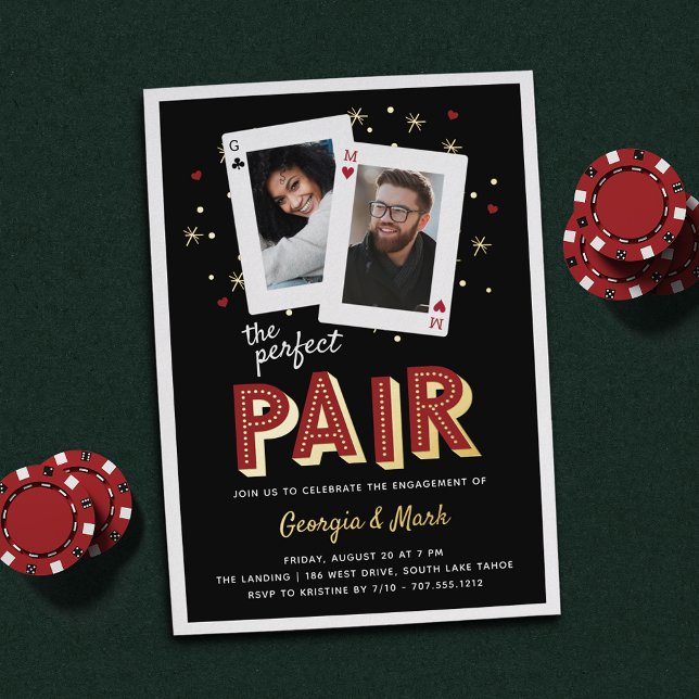 Perfect Pair Casino Theme Engagement Party (Creator Uploaded)