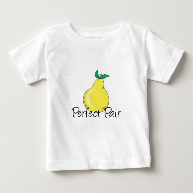 Perfect Pair TWINS Baby T-Shirt (Front)