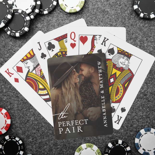 Perfect Pair Wedding Photo Playing Cards (Perfect Pair Wedding Photo Poker Cards)
