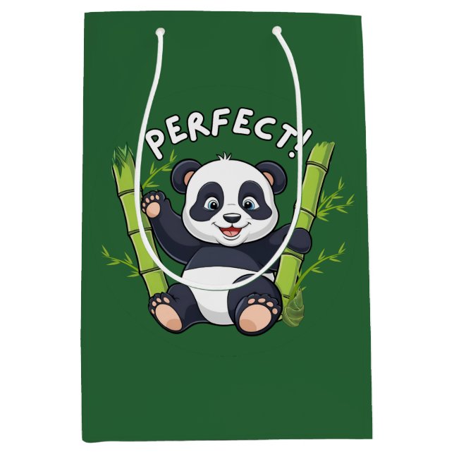 Perfect! ,  Panda  Medium Gift Bag (Front)