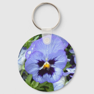 Perfect Pansy Key Ring