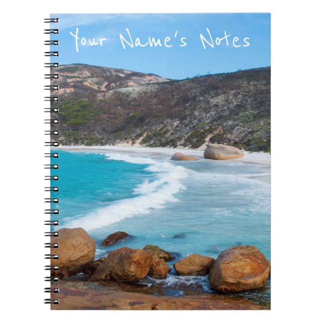 Perfect Paradise Beach in Australia Notebook (Front)