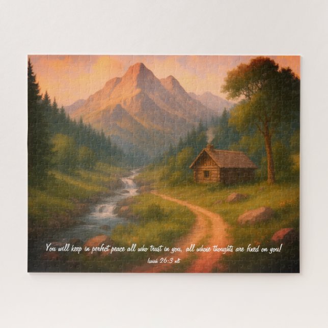 Perfect Peace Verse Jigsaw Puzzle (Horizontal)