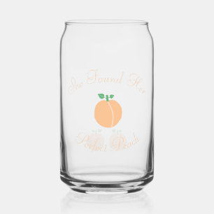 Perfect Peach Bridal Shower Can Glass