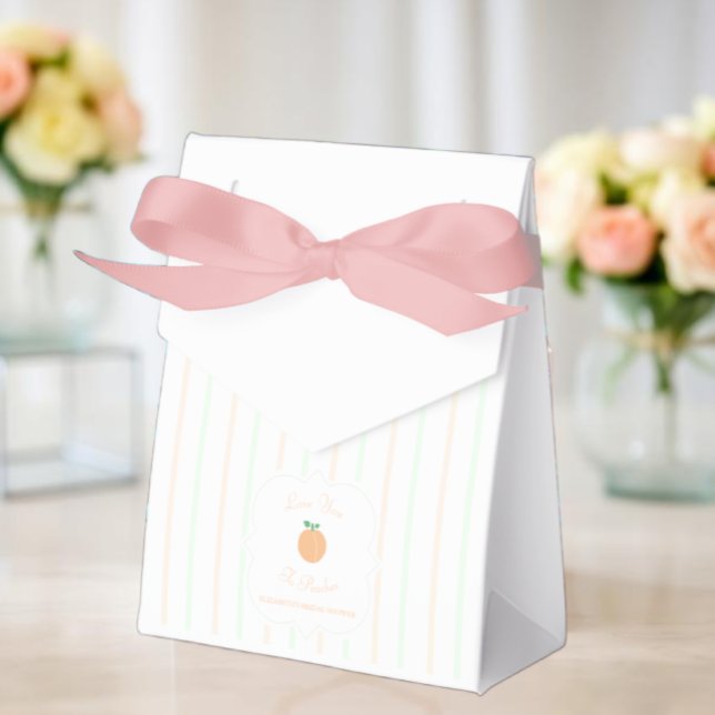 Perfect Peach Bridal Shower Favour Box (Creator Uploaded)