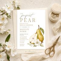 Perfect Pear Bridal Shower Invitation