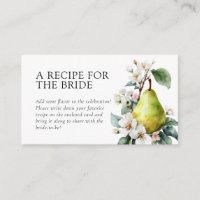 Perfect Pear Recipe Request Bridal Shower 