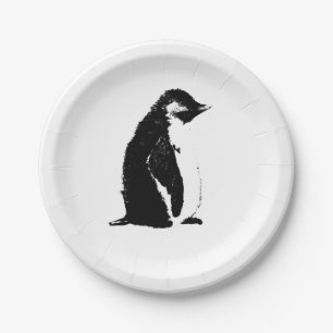 Perfect Penguin Paper Plates