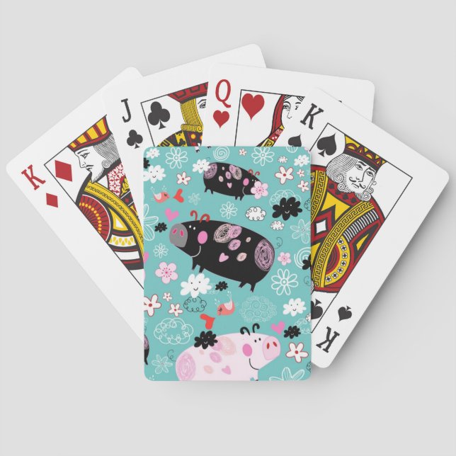 Perfect Piggies Playing Cards (Back)