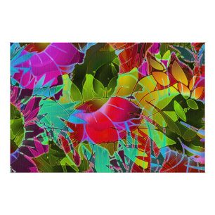 Perfect Poster Floral Abstract Artwork