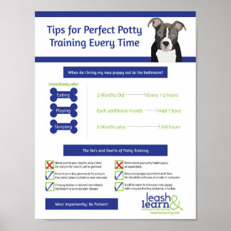 Perfect Puppy Potty Training Poster