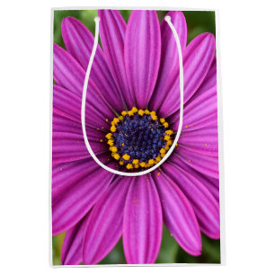 Perfect Purple Flower Head Medium Gift Bag