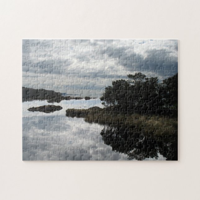 Perfect reflections - sky and sea jigsaw puzzle (Horizontal)