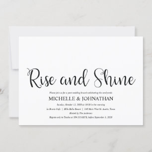 Perfect Rustic Post Wedding Brunch Invites