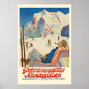 Perfect Skiing Until Mai Scheidegg Hotels Jungfrau Poster
