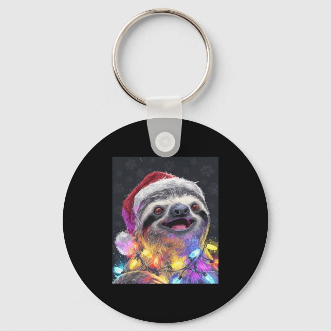 Perfect Sloth Gift Key Ring (Front)
