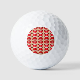 Perfect Smile Femme Fatale Pop-art Golf Balls
