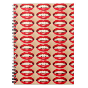 Perfect Smile Femme Fatale Pop-art Notebook