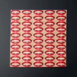 Perfect Smile Femme Fatale Pop-art Tapestry<br><div class="desc">Smile of femme fatale concept. Pop-art collage of perfect shiny smiling mouth. Healthy clean white teeth. Studio shot Art Deco luxury with gold, black, and white lines. An elegant touch of the 20s. Art Deco motifs shine in a vintage black and gold background. A seamless pattern embodying the 1920-30s aesthetic....</div>