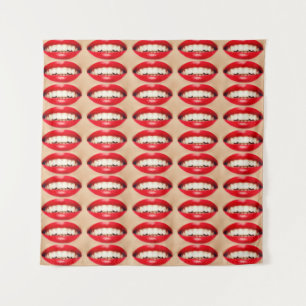 Perfect Smile Femme Fatale Pop-art Tapestry