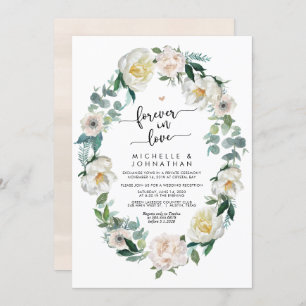 Perfect Spring Romantic Wedding Elopement Invitation
