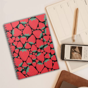 Perfect Strawberry Pattern Notebook