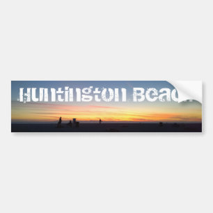 Perfect Sunset in Huntington Beach, California Bumper Sticker