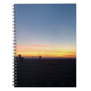 Perfect Sunset in Huntington Beach, California Notebook