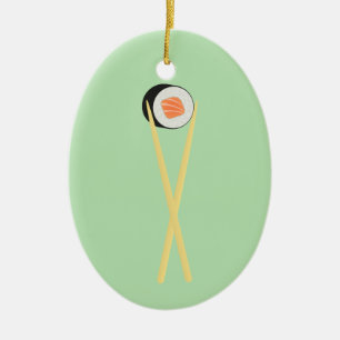 Perfect Sushi I Ceramic Ornament