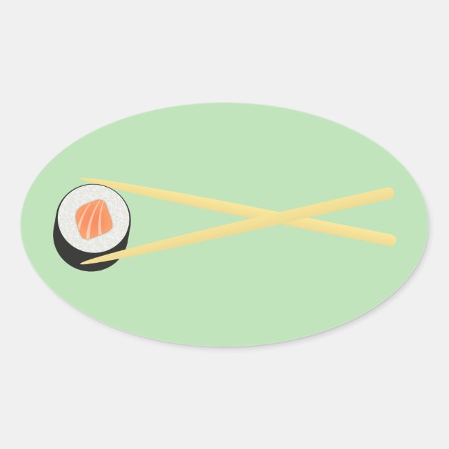 Perfect Sushi I Oval Sticker (Front)