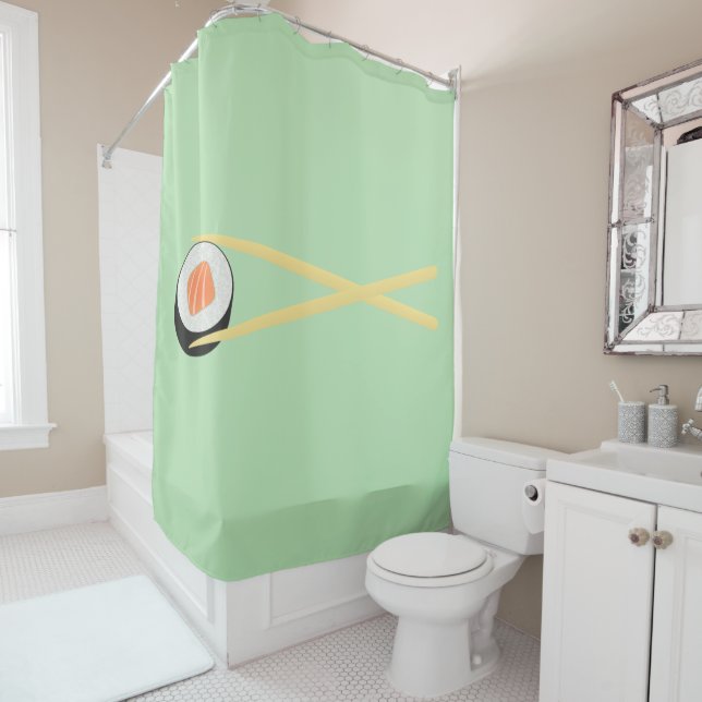 Perfect Sushi I Shower Curtain (In Situ)