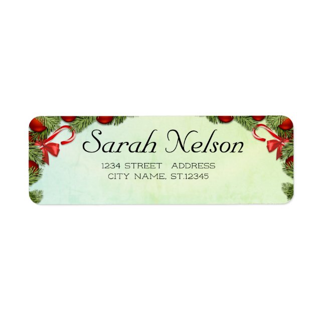 Perfect, Sweet, Christma Label Return Address Label (Front)