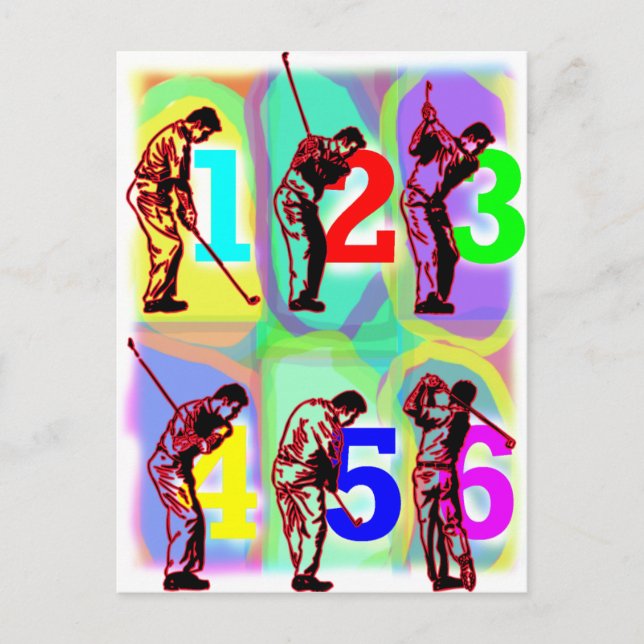 perfect swing wild colours postcard (Front)